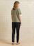 Pantalon grossesse gaze coton noir - vertbaudet enfant 