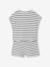 Ensemble fille t-shirt short en maille fantaisie écru+rose - vertbaudet enfant 