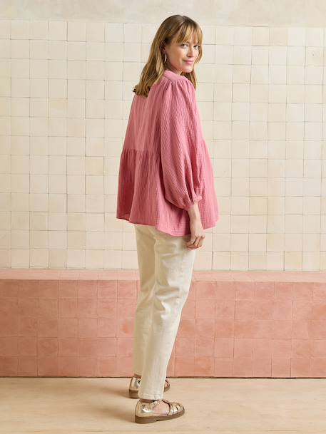 Blouse borstvoeding rozen - vertbaudet enfant 