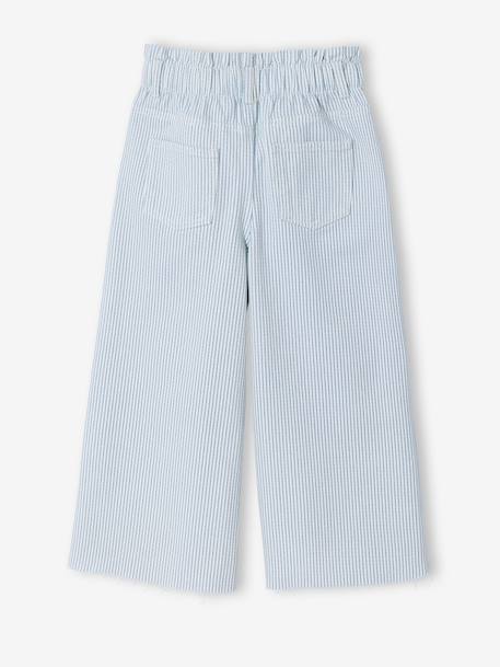 Meisjes  van katoen blauw, gestreept - vertbaudet enfant 