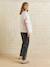 T-shirt grossesse manches courtes broderies écru - vertbaudet enfant 