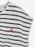 Set voor meisjes, t-shirt en short van fantasie breisel ecru+rozen - vertbaudet enfant 