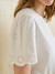 T-shirt zwangerschap korte mouwen borduursels ecru - vertbaudet enfant 
