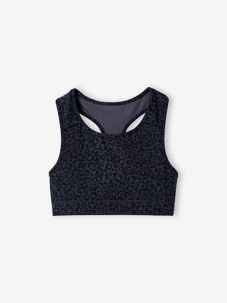 Ensemble fille brassière legging anthracite - vertbaudet enfant 