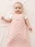 Personaliseerbare trappelzak jacquard beige+lichtroze - vertbaudet enfant 