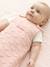 Personaliseerbare trappelzak jacquard beige+lichtroze - vertbaudet enfant 