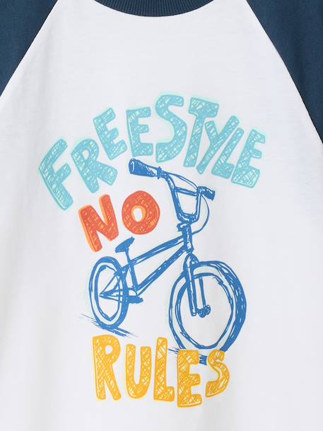 T-shirt manches courtes garçon bleu océan+vert émeraude - vertbaudet enfant 
