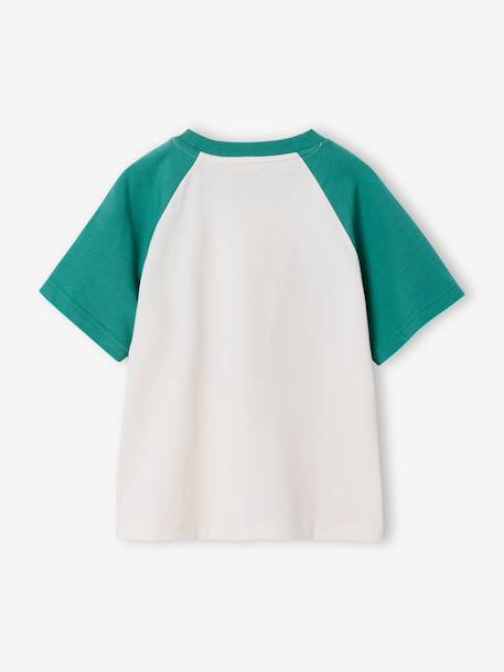 T-shirt manches courtes garçon bleu océan+vert émeraude - vertbaudet enfant 