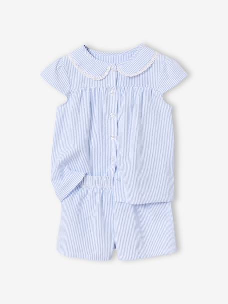 Pyjashort manches courtes à personnaliser bleu ciel - vertbaudet enfant 