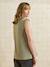 T-shirt grossesse sans manches coton bio beige+kaki - vertbaudet enfant 