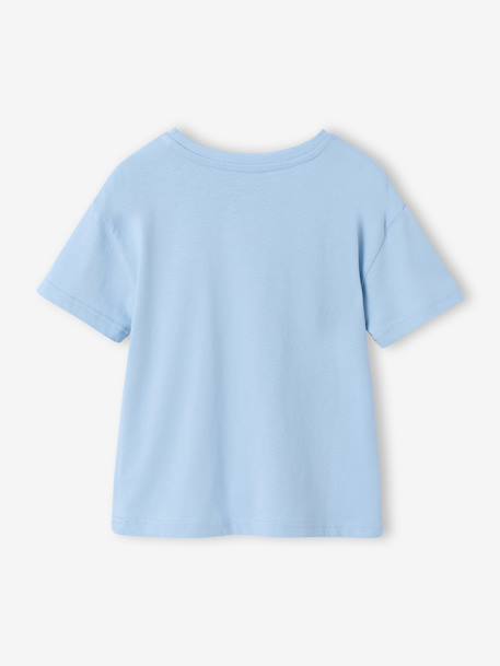 T-shirt met korte mouwen voor jongens hemelsblauw+pecannoot - vertbaudet enfant 