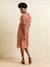 Robe grossesse allaitement fluide terracotta - vertbaudet enfant 