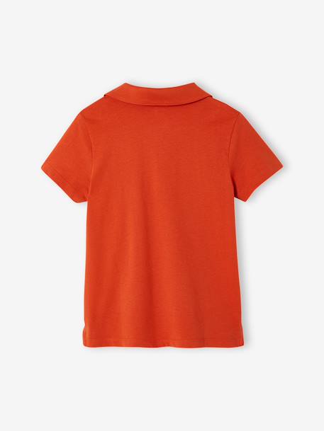 Lot de 2 polos garçon unis manches courtes LOT BLEU+orange+vert d'eau - vertbaudet enfant 