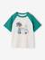 T-shirt met korte mouwen voor jongens oceaanblauw+smaragdgroen - vertbaudet enfant 