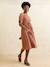 Robe grossesse allaitement fluide terracotta - vertbaudet enfant 