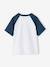 T-shirt met korte mouwen voor jongens oceaanblauw+smaragdgroen - vertbaudet enfant 