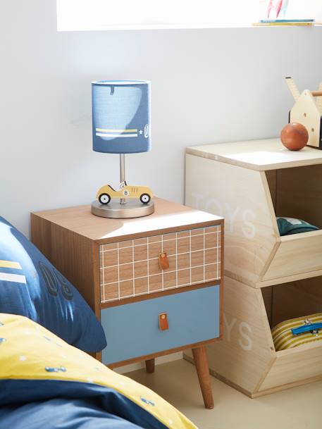 Lampe de chevet Bolide Bleu - vertbaudet enfant 