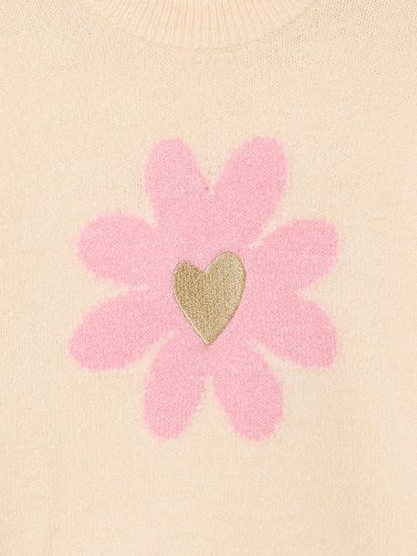 Pull fleurs vanille - vertbaudet enfant 