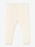 Baby legging van effen katoen ecru - vertbaudet enfant 