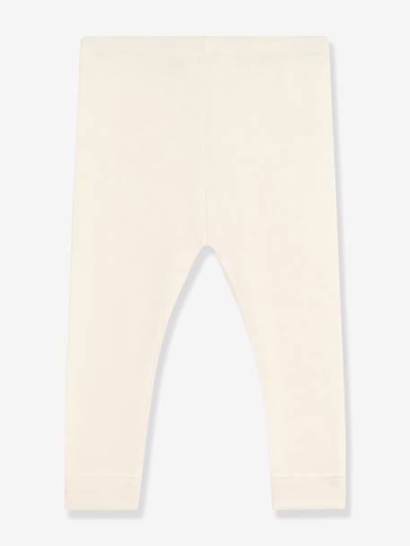 Legging bébé en coton uni écru - vertbaudet enfant 