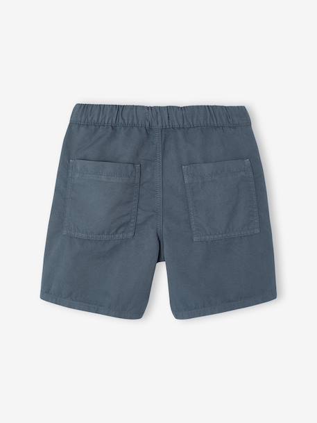 Bermuda garçon élastique bleu jean+jaune pastel+vert sapin - vertbaudet enfant 