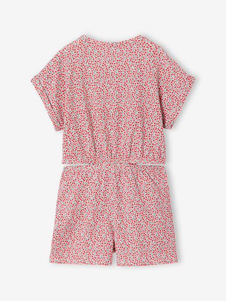 Combi short fille jersey écru+multicolore - vertbaudet enfant 
