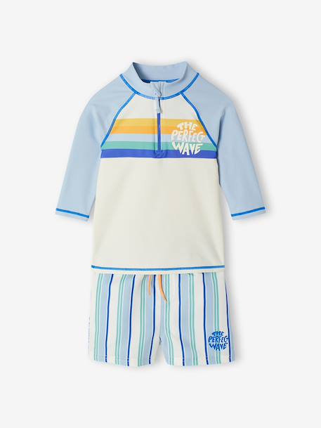 UV-werend badpak set hemelsblauw - vertbaudet enfant 