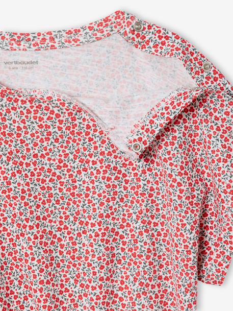 Combi short fille jersey écru+multicolore - vertbaudet enfant 
