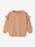 Personaliseerbare sweater voor babymeisjes pecannoot+vanille - vertbaudet enfant 