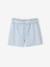 Short fille twill ceinture à nouer rayé bleu+rose+vanille - vertbaudet enfant 