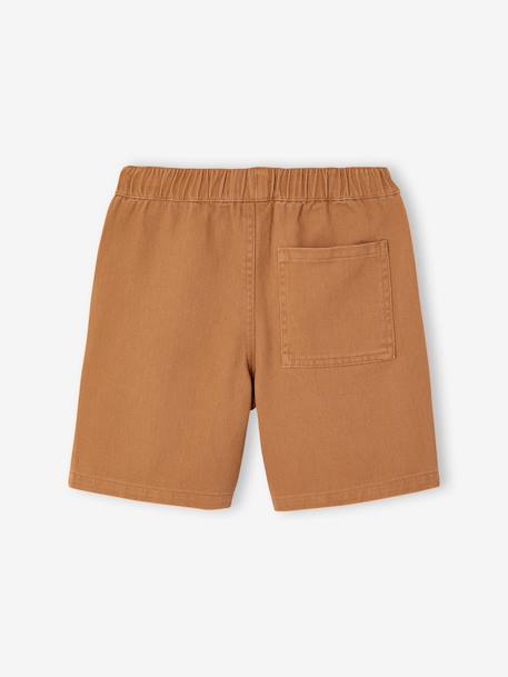 Bermuda garçon en twill anthracite+camel - vertbaudet enfant 