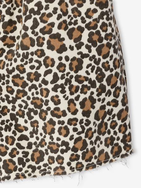 Short fille twill ceinture à nouer rayé bleu+rose+vanille - vertbaudet enfant 