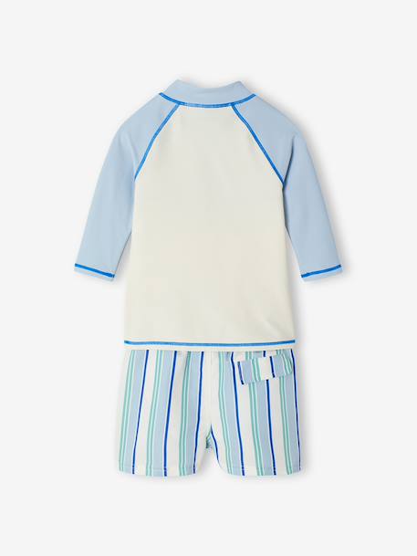 UV-werend badpak set hemelsblauw - vertbaudet enfant 