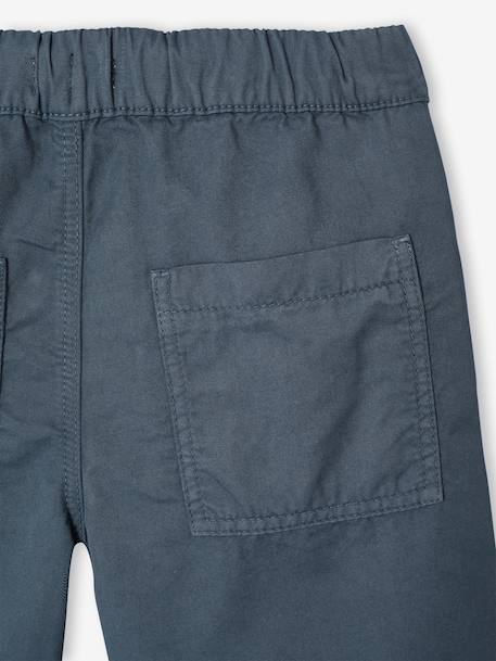 Bermuda garçon élastique bleu jean+jaune pastel+vert sapin - vertbaudet enfant 