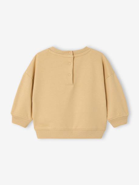 Sweat bébé garçon manches longues cappuccino - vertbaudet enfant 