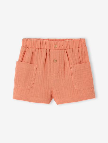 Bébé-Short bébé gaze coton