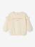 Personaliseerbare sweater voor babymeisjes pecannoot+vanille - vertbaudet enfant 