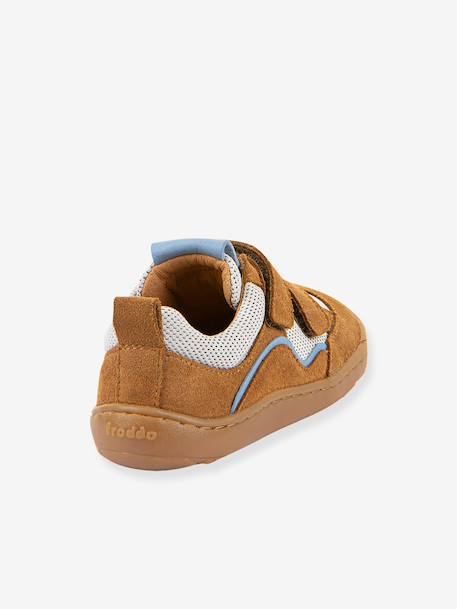 Chaussures barefoot BAZE enfant Froddo bleu jean+caramel - vertbaudet enfant 