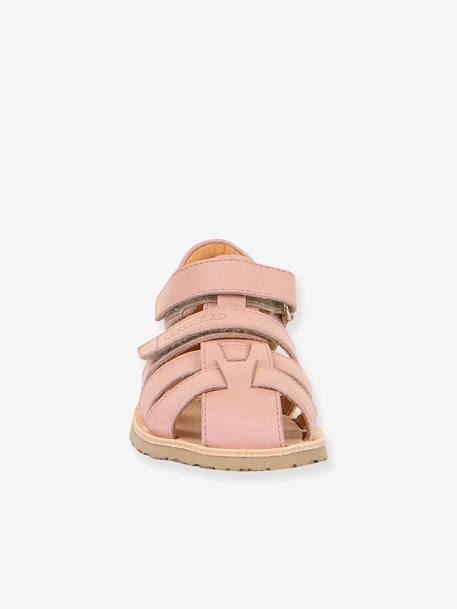 Sandales barefoot FLEXY F enfant Froddo bleu ciel+corail+jaune+rose poudré - vertbaudet enfant 