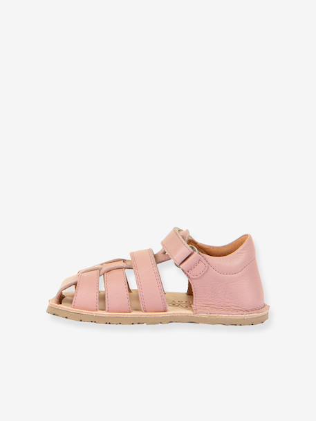 Sandales barefoot FLEXY F enfant Froddo bleu ciel+corail+jaune+rose poudré - vertbaudet enfant 