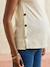 T-shirt grossesse sans manches coton bio beige+kaki - vertbaudet enfant 