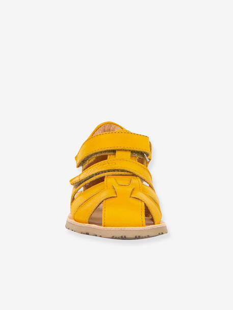 Sandales barefoot FLEXY F enfant Froddo bleu ciel+corail+jaune+rose poudré - vertbaudet enfant 