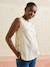 T-shirt grossesse sans manches coton bio beige+kaki - vertbaudet enfant 