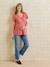 T-shirt grossesse col V vieux rose - vertbaudet enfant 