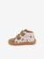 Chaussures premiers pas barefoot imprimés bébé Froddo beige+rose clair - vertbaudet enfant 