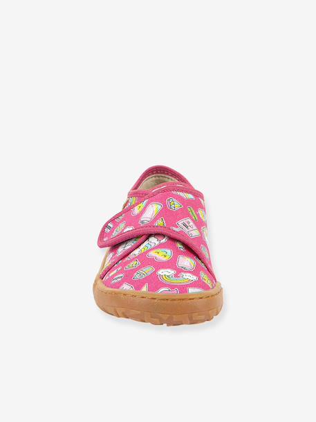 FRODDO barefoot sloffen met print voor kinderen fuchsia+grijs+roze, bedrukt - vertbaudet enfant 