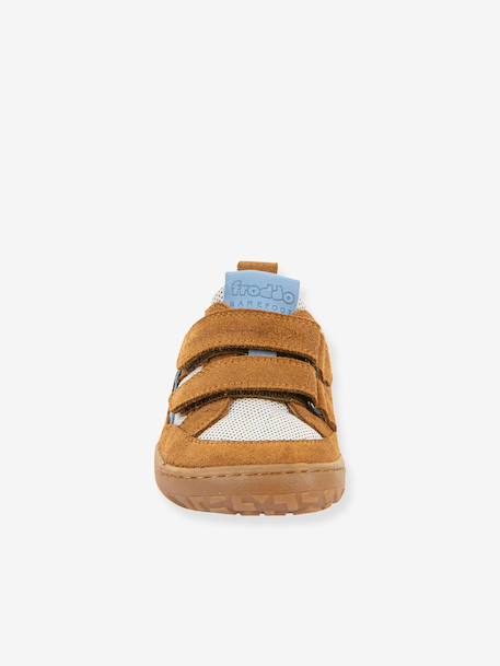 Chaussures barefoot BAZE enfant Froddo bleu jean+caramel - vertbaudet enfant 