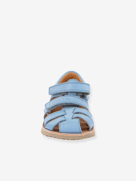 Sandales barefoot FLEXY F enfant Froddo bleu ciel+corail+jaune+rose poudré - vertbaudet enfant 