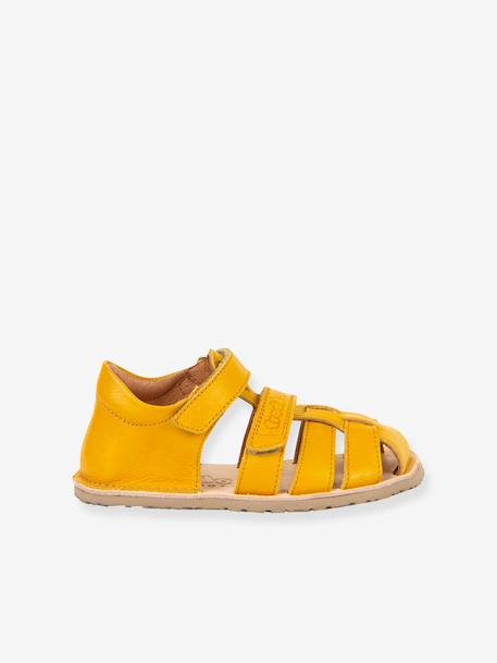 Sandales barefoot FLEXY F enfant Froddo bleu ciel+corail+jaune+rose poudré - vertbaudet enfant 