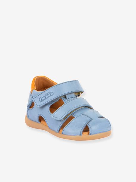 Sandales DANAE bébé Froddo bleu ciel+rose poudré - vertbaudet enfant 